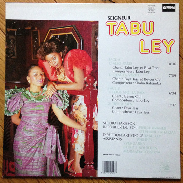 Tabu Ley Rochereau & Faya Tess & Beyou Ciel : Seigneur Tabu Ley Rochereau, Faya Tess Et Beyou Ciel (LP)