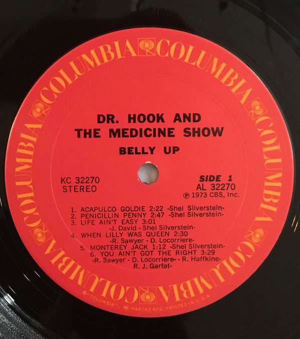 Dr. Hook & The Medicine Show : Belly Up (LP, Album, RP)