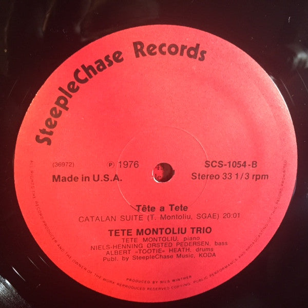 Tete Montoliu Trio : Tête À Tete (LP, Album)