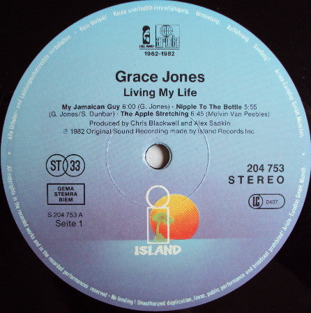 Grace Jones : Living My Life (LP, Album)