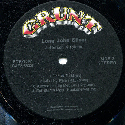 Jefferson Airplane : Long John Silver (LP, Album)