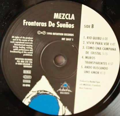 Mezcla (2) : Fronteras De Sueños (LP)