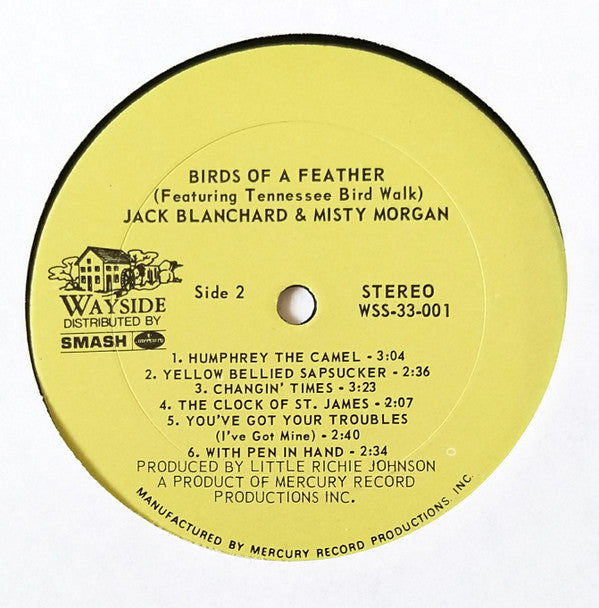 Jack Blanchard & Misty Morgan : Birds Of A Feather (LP, Album, Mer)