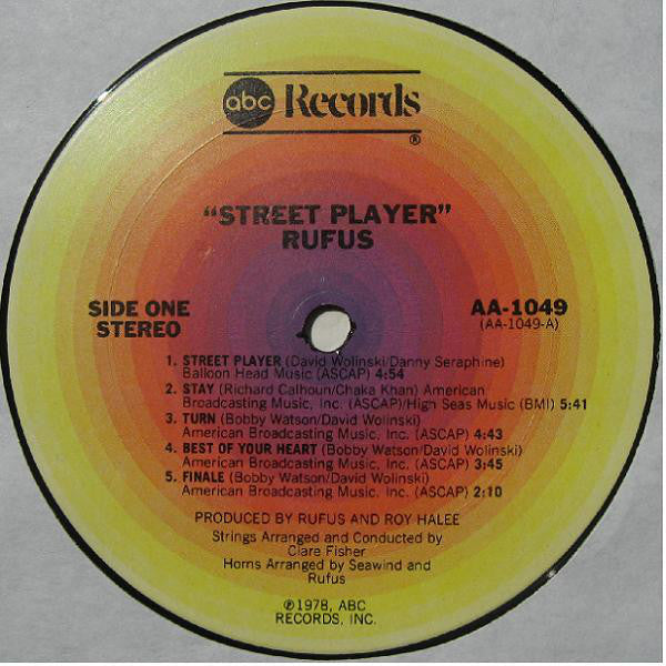 Rufus & Chaka Khan : Street Player (LP, Album, Gat)