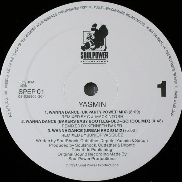 Yasmin (2) : Special Remixes! (12")