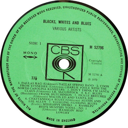 Various : Blacks Whites And Blues (LP, Comp, Mono)