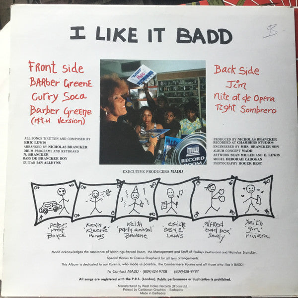 Madd (4) : I Like It Badd (LP, Album)