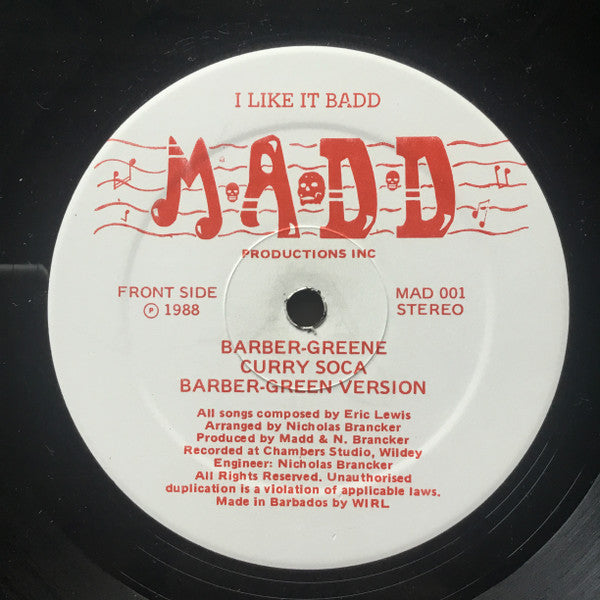 Madd (4) : I Like It Badd (LP, Album)