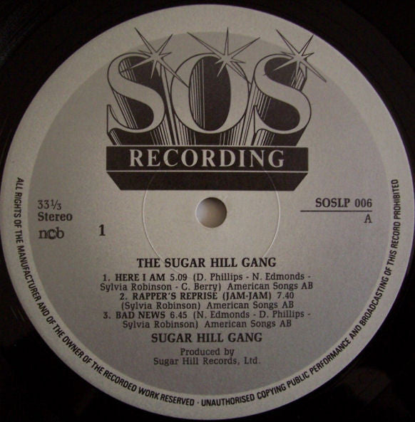 Sugarhill Gang : Sugarhill Gang (LP, Album, Gat)