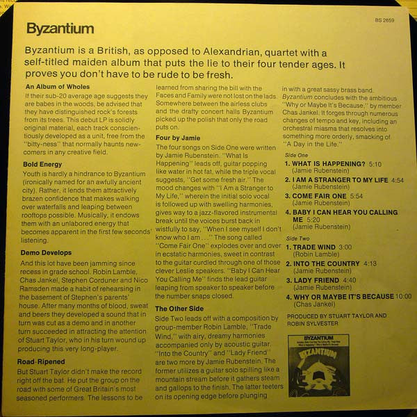 Byzantium (2) : Byzantium (LP, Album, Pit)