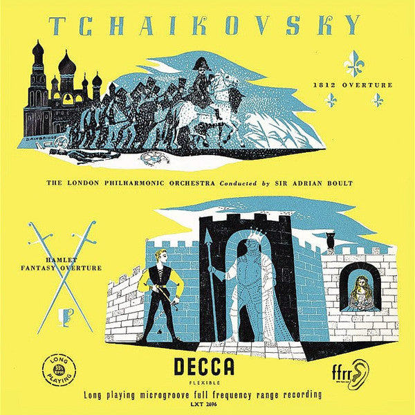 Pyotr Ilyich Tchaikovsky - London Philharmonic Orchestra Conducted By Sir Adrian Boult : 1812 Overture - Hamlet Fantasy Overture (LP, Mono)