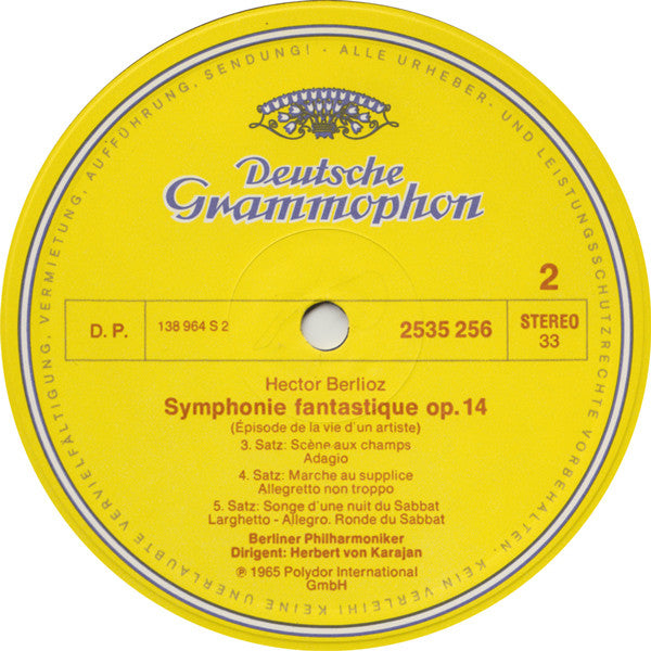 Hector Berlioz · Berliner Philharmoniker · Herbert von Karajan : Symphonie Fantastique (LP, Album, RE)