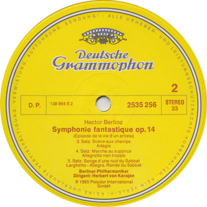 Hector Berlioz · Berliner Philharmoniker · Herbert von Karajan : Symphonie Fantastique (LP, Album, RE)