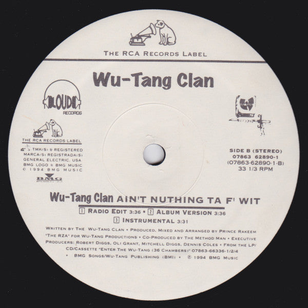 Wu-Tang Clan : Can It Be All So Simple / Wu-Tang Clan Ain't Nuthing Ta F' Wit (12")