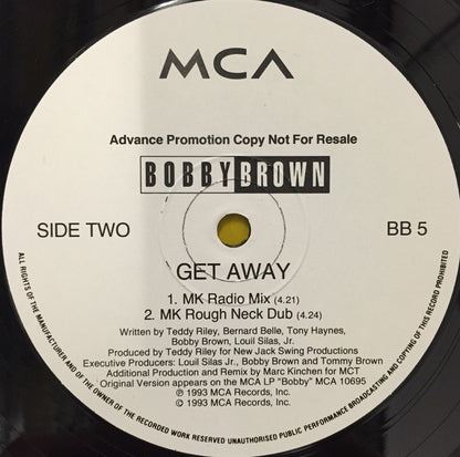 Bobby Brown : Get Away (12", W/Lbl)