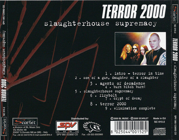 Terror 2000 : Slaughterhouse Supremacy (CD, Album)