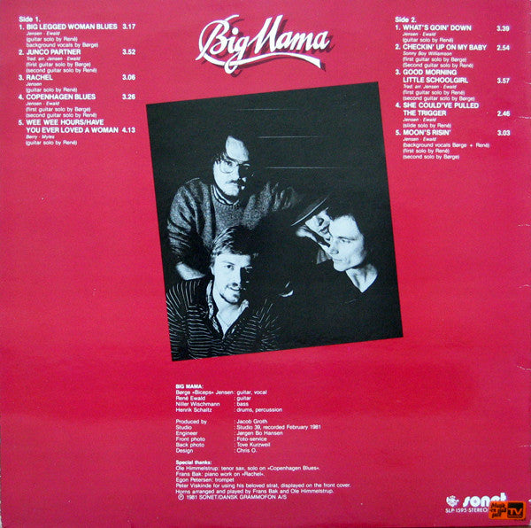 Big Mama (7) : Big Mama (LP, Album)