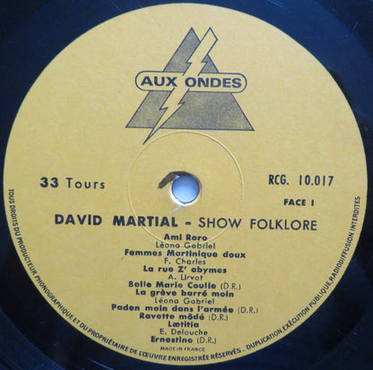 David Martial : Show Folklore (LP, Album)