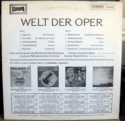 Chor Der Hamburgischen Staatsoper Und Orchester Der Staatsoper Hamburg, London Philharmonic Orchestra : Welt Der Oper (LP, Comp)