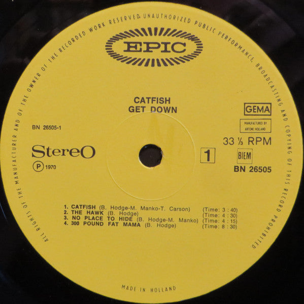 Catfish (6) : Get Down (LP, Album)