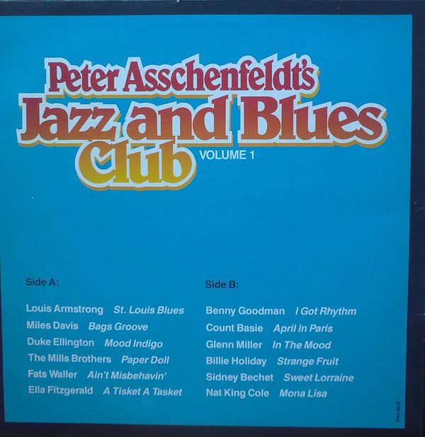 Various : Peter Asschenfeldt's Jazz And Blues Club  Volume 1 (LP, Comp)