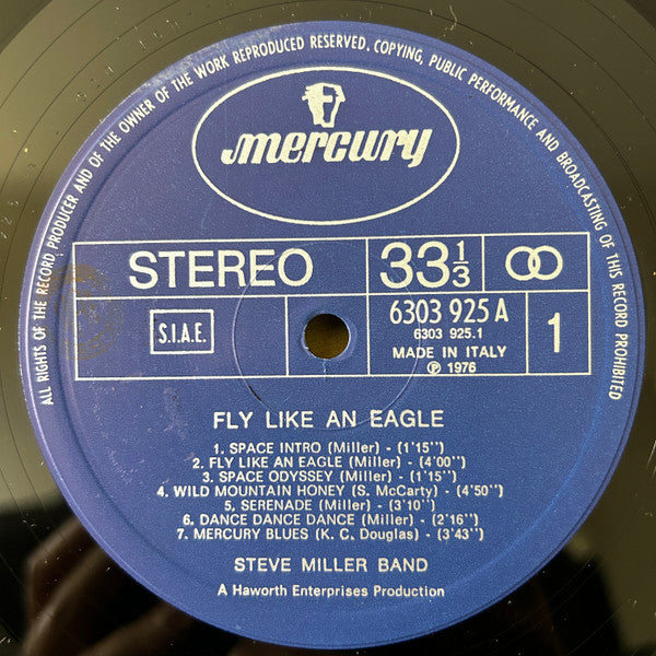 Steve Miller Band : Fly Like An Eagle (LP, Album)