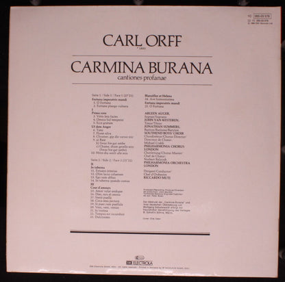 Carl Orff, Riccardo Muti : Carmina Burana (LP, Album)