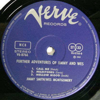 Jimmy Smith And Wes Montgomery : Further Adventures Of Jimmy And Wes (LP, Album)