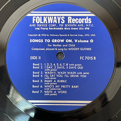 Woody Guthrie : Songs To Grow On For Mother And Child (Volume 0) (10")