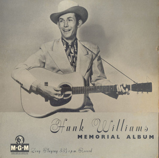 Hank Williams With His Drifting Cowboys : Hank Williams Memorial Album (10", Album, RP)