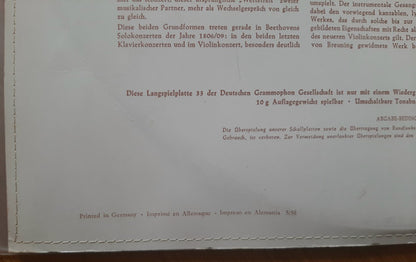 Ludwig van Beethoven, Wolfgang Schneiderhan, Berliner Philharmoniker, Paul van Kempen : Konzert Für Violine Und Orchester D-dur Op. 61 (LP, Mono, RE)