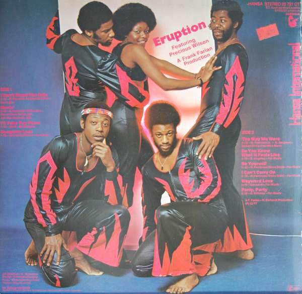 Eruption (4) Featuring Precious Wilson : Eruption (LP, Album)