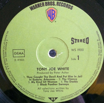 Tony Joe White : Tony Joe White (LP, Album, Gat)