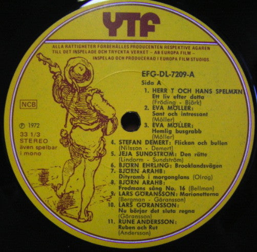 Various : YTF På Gröna Lund, Sveriges Visfestival -72 (2xLP, Gat)
