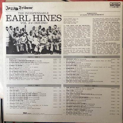 Earl Hines : The Indispensable Earl Hines Vol 3/4 (1939-1945) (2xLP, Comp, Gat)