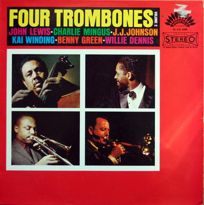 John Lewis (2) - Charles Mingus - J.J. Johnson - Kai Winding - Bennie Green - Willie Dennis : Four Trombones Volume 2 (LP, Album)