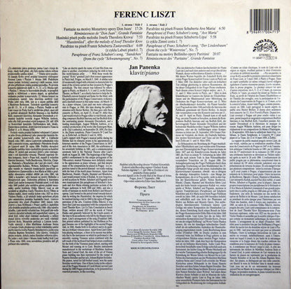 Franz Liszt, Jan Panenka : Liszt And Prague (LP, Album)