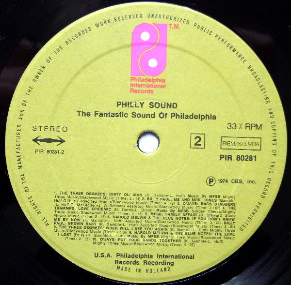 Various : Phillysound (The Fantastic Sound Of Philadelphia) (LP, Comp)