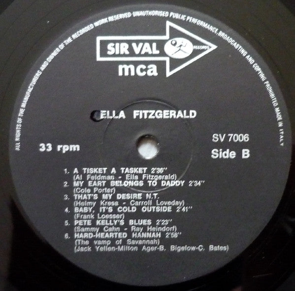 Ella Fitzgerald : For Sentimental Reasons... (LP, Comp, RM)