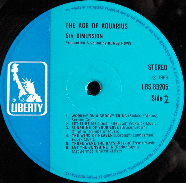 The Fifth Dimension : The Age Of Aquarius (LP, Album)