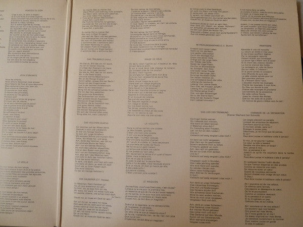 Elisabeth Schwarzkopf, Walter Gieseking - Wolfgang Amadeus Mozart : Mélodies (LP, Mono)