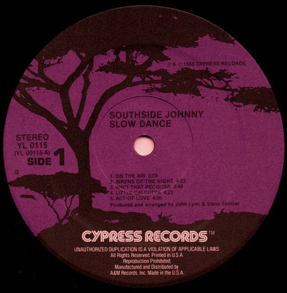 Southside Johnny : Slow Dance (LP, Album)