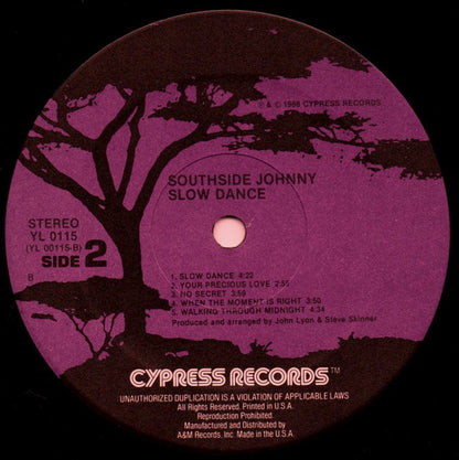 Southside Johnny : Slow Dance (LP, Album)