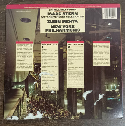 Isaac Stern, Pinchas Zukerman, Itzhak Perlman, Zubin Mehta : Isaac Stern 60th Anniversary Celebration (LP, Album, Car)