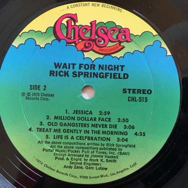 Rick Springfield : Wait For Night (LP, Album)