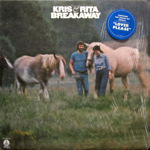 Kris Kristofferson & Rita Coolidge : Breakaway (LP, Album, Pit)