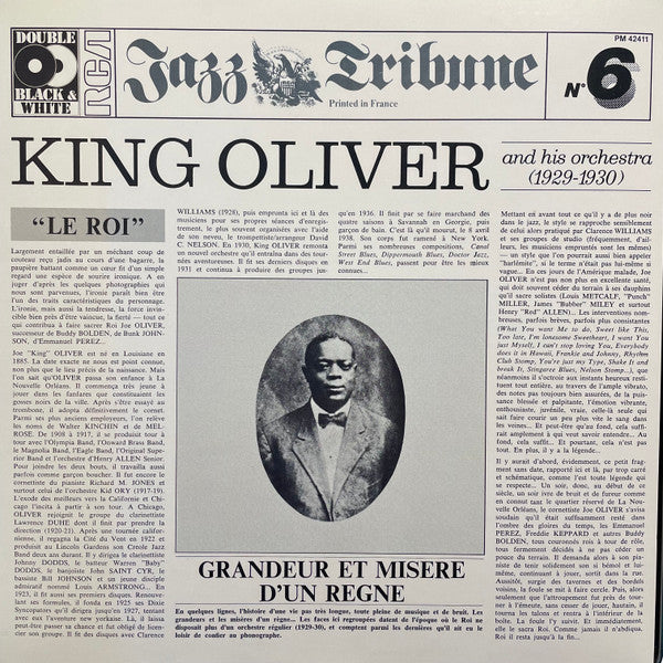 King Oliver & His Orchestra : Jazz Tribune No.6: King Oliver And His Orchestra (1929-1930) (2xLP, Comp, Gat)