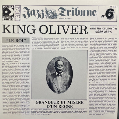 King Oliver & His Orchestra : Jazz Tribune No.6: King Oliver And His Orchestra (1929-1930) (2xLP, Comp, Gat)