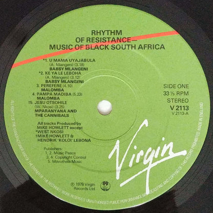 Various : Rhythm Of Resistance - Music Of Black South Africa (LP, Comp)