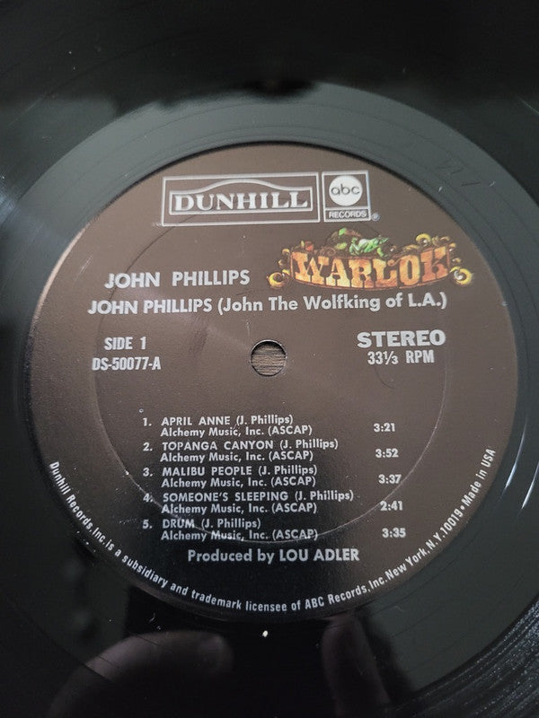 John Phillips : John Phillips (LP, Album, Mon)